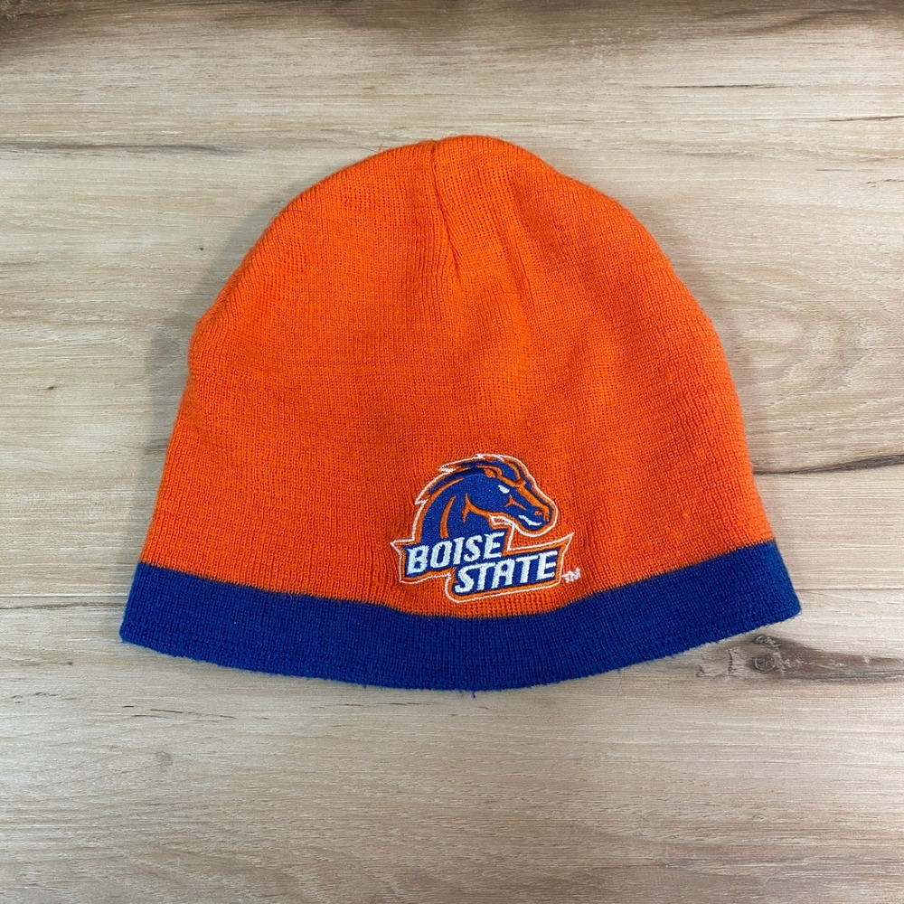 Boise State Broncos Knit Beanie Orange Blue NCAA OuterStuff Kids OSFA